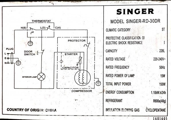 Singer Freezer 228 ltr